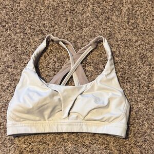 Lululemon Athletica Cream Sports Bra